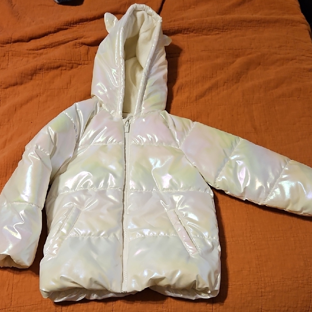 Old Navy White Iridescent Jacket
